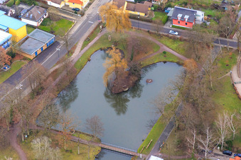 European Culture Park am Schwanenweiher in Kandel im Bundesland Rheinland-Pfalz, Deutschland