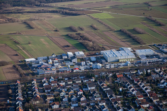 Gewerbering im Ortsteil Mörsch in Rheinstetten im Bundesland Baden-Württemberg, Deutschland