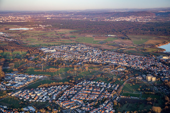 Durmersheim und Würmesheim im Bundesland Baden-Württemberg, Deutschland
