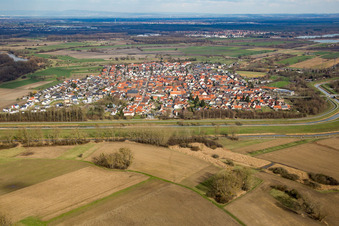 Ortsteil Rußheim in Dettenheim im Bundesland Baden-Württemberg, Deutschland