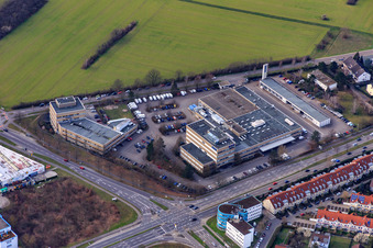 Badische Neueste Nachrichten Badendruck GmbH im Ortsteil Neureut in Karlsruhe im Bundesland Baden-Württemberg, Deutschland