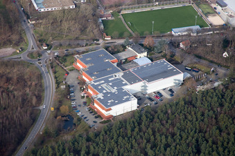Herxheim bei Landau im Bundesland Rheinland-Pfalz, Deutschland von einer Drohne aus