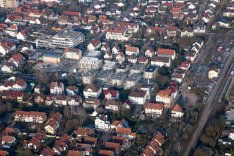 Drohnenbild von "Im Stadkern" Neubau der RiBa GmbH zw. Bismarck- und Gartenstr in Kandel im Bundesland Rheinland-Pfalz, Deutschland