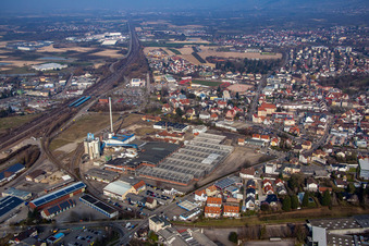 Industriegebiet SW Glasmacherstr in Achern im Bundesland Baden-Württemberg, Deutschland