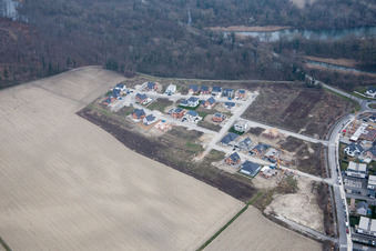 Drusenheim im Bundesland Bas-Rhin, Frankreich von oben