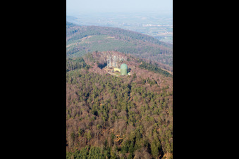 Drohnenbild von Lampertsloch im Bundesland Bas-Rhin, Frankreich