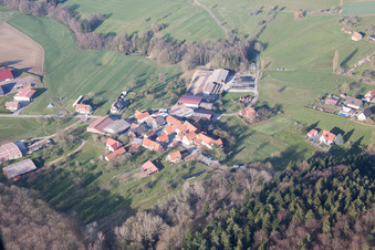Lembach im Bundesland Bas-Rhin, Frankreich aus der Luft