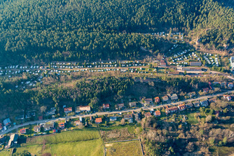 Dahn, Campingplatz Büttelwoog im Bundesland Rheinland-Pfalz, Deutschland