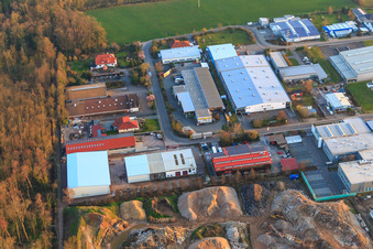 Luftbild von BRZ Baustoffrecyclingzentrum Rohrbach GmbH im Bundesland Rheinland-Pfalz, Deutschland