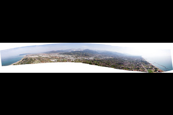 Panorama in Avenza im Bundesland Toscana, Italien