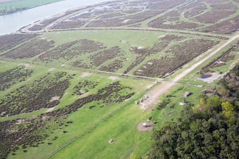 Luftbild von Borgo Manara im Bundesland Emilia-Romagna, Italien