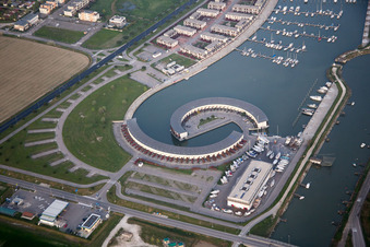 Casalborsetti(I-Emilia-Romagna), Italien von oben