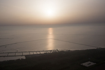 Luftbild von Casalborsetti(Emilia-Romana) im Bundesland Emilia-Romagna, Italien