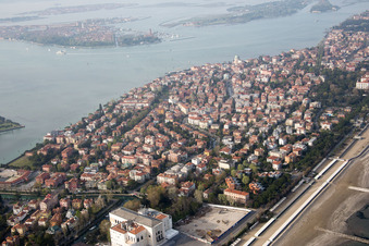 Luftbild von Città Giardino(I-Venetien) in Venezia, Italien