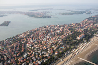 Luftbild von Venedig Lido(I-Venetien) in Venezia, Italien
