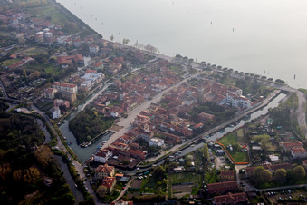 Drohnenaufname von Malamocco(I-Venetien), Italien