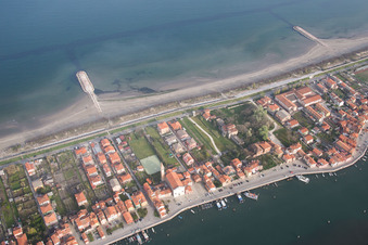 Sant'Antonio im Bundesland Venetien, Italien vom Flugzeug aus