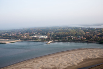 Luftbild von Isola Albarella(I-Venetien), Italien