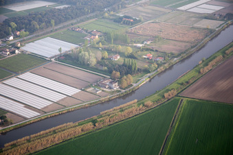 Luftaufnahme von Bertagia im Bundesland Venetien, Italien
