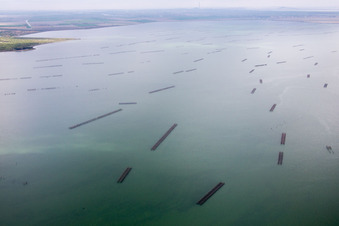 Porto Tolle im Bundesland Rovigo, Italien von oben