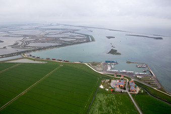 Luftaufnahme von Pila im Bundesland Venetien, Italien