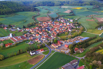 Sägewerk Ludwig Jäger im Ortsteil Wustviel in Rauhenebrach im Bundesland Bayern, Deutschland