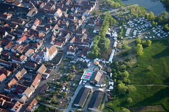Nordheim am Main im Bundesland Bayern, Deutschland von oben