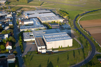 Kitzingen, Etwashausen, Industriegebiet im Bundesland Bayern, Deutschland von oben