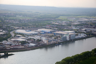 Worms im Bundesland Rheinland-Pfalz, Deutschland von oben