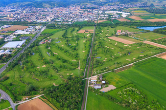 Luftbild von Golfplatz des Golf-Club Bensheim e.V im Bundesland Hessen, Deutschland