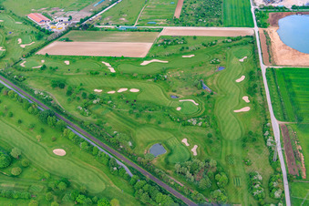 Luftaufnahme von Golfplatz des Golf-Club Bensheim e.V im Bundesland Hessen, Deutschland