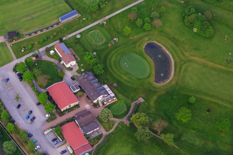 Luftbild von Clubhaus des Golf-Club Bensheim e.V im Bundesland Hessen, Deutschland