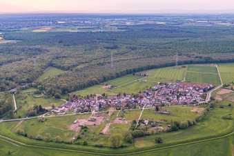 Luftbild von Ortsteil Fehlheim in Bensheim im Bundesland Hessen, Deutschland