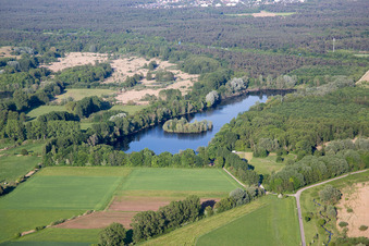 Erlensee in Bickenbach im Bundesland Hessen, Deutschland