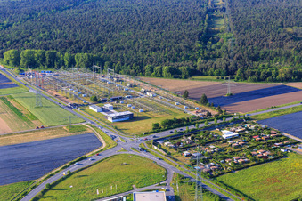 Amprion-Umspannwerk in Pfungstadt im Bundesland Hessen, Deutschland