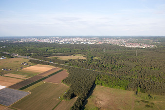 Luftbild von Griesheim, August-Euler Flugplatz im Ortsteil August-Euler-Fluplatz in Darmstadt im Bundesland Hessen, Deutschland