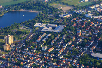 Geschwister-Scholl-Schule und Grundschule in den Kappesgärten am Badeseee in Bensheim im Bundesland Hessen, Deutschland