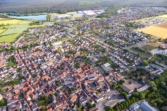 Luftbild von Babenhausen im Bundesland Hessen, Deutschland