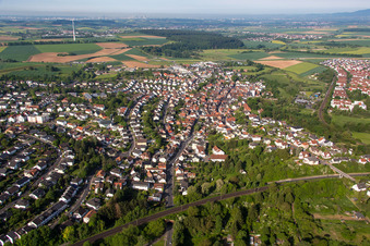 Ortsteil Windecken in Nidderau im Bundesland Hessen, Deutschland aus der Luft