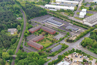 Ehemaliges Militärdepot am Alter Kahler Weg im Ortsteil Großauheim in Hanau im Bundesland Hessen, Deutschland