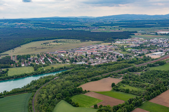 Babenhausen im Bundesland Hessen, Deutschland aus der Luft