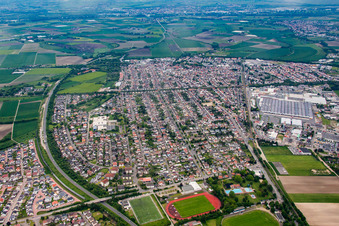 B47 Ortumgehung in Bürstadt im Bundesland Hessen, Deutschland