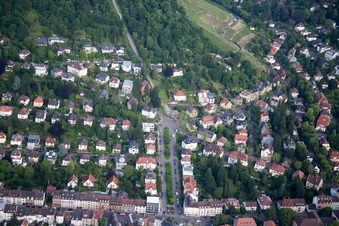 Luftbild von Turmbergbahn im Ortsteil Durlach in Karlsruhe im Bundesland Baden-Württemberg, Deutschland