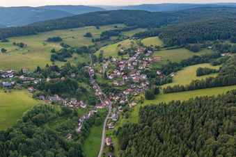 Ortsteil Brombach in Eberbach im Bundesland Baden-Württemberg, Deutschland von oben gesehen