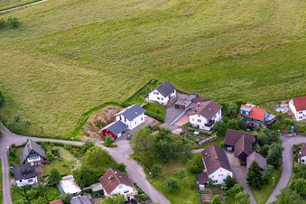 Drohnenbild von Ortsteil Brombach in Eberbach im Bundesland Baden-Württemberg, Deutschland