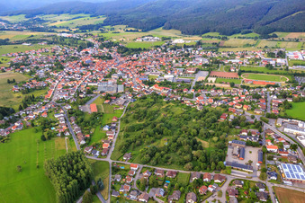 Ortsansicht mit Edelmann Printing Machines im Ortsteil Beerfelden in Oberzent im Bundesland Hessen, Deutschland