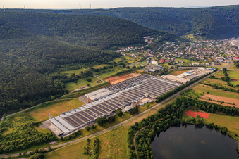 Luftbild von Rauch Möbelwerke GmbH in Freudenberg im Bundesland Baden-Württemberg, Deutschland