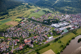 Luftbild von Ortsteil Fechenbach in Collenberg im Bundesland Bayern, Deutschland
