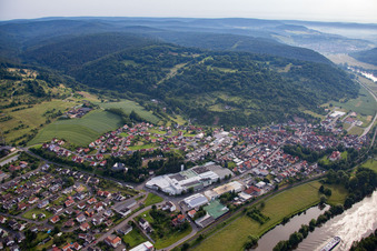Luftaufnahme von Ortsteil Fechenbach in Collenberg im Bundesland Bayern, Deutschland