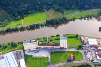 ZG Raiffeisen Mainmühle im Ortsteil Bestenheid in Wertheim im Bundesland Baden-Württemberg, Deutschland